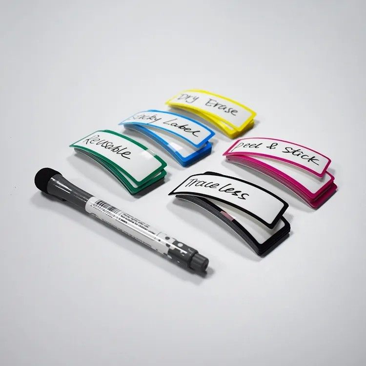 Colorful Frame Magnetic Name Tag Label Reusable Name Stickers For Locker